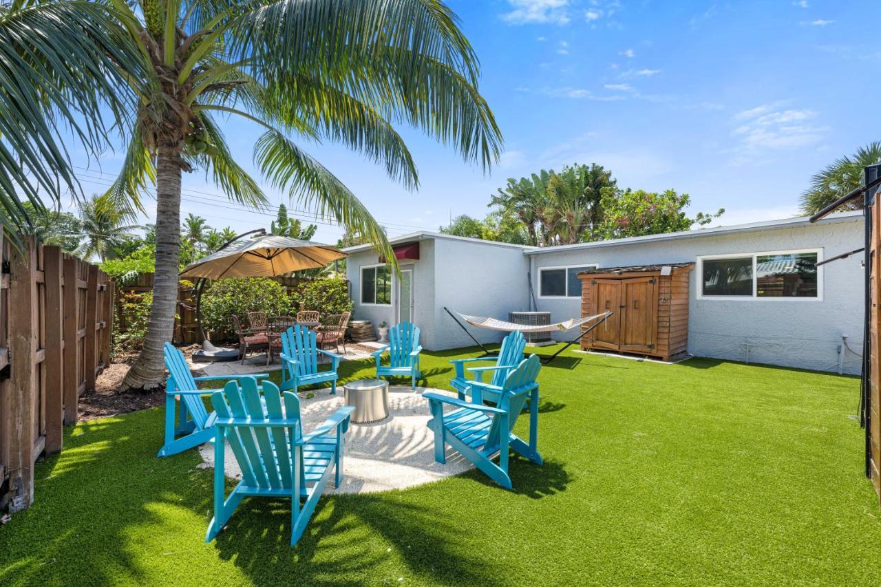 Palms Retreat! Giant Heated Pool-Hottub-Firepit-5Min2Beach-Pets-Ev Chgr Форт Лодърдейл Екстериор снимка